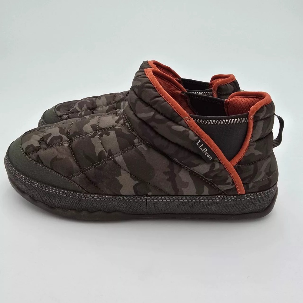 LL Bean Mountain Classic Quilted Ankle Boots II Men's Size 11 Loden Camo Slip On - Picture 6 of 7